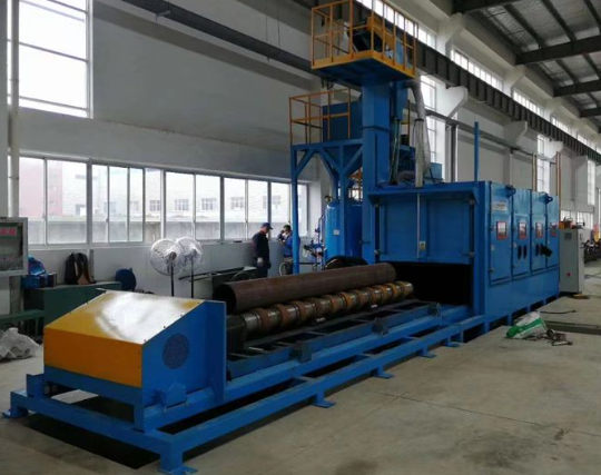 阳江喷砂机在管道除锈中的现场施工应用